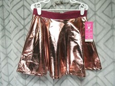 New 365 kids Skirt Size 7 Girls Pink Rose Gold Elastic Waist Casual School Party
