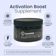 bmiMD GLP1 + GIP Activation Boost | Metabolism & Appetite Support - 30Ct 