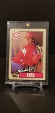 1987-1988 Topps Pete Rose #393 Cincinnati Reds Manager Checklist 