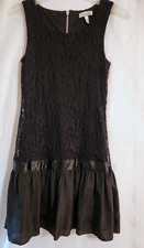 Speechless Juniors Black Lace with Drop Skirt Dress Size XS