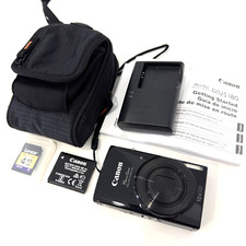 Canon PowerShot ELPH 190 IS 20MP 10X Zoom Digital Camera Wifi Black w Charger