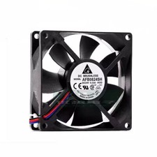 Delta AFB0824SH-ROO 8025 DC24V 0.33A 8CM 3-Wire Dual Ball Inverter Fan