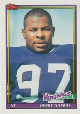 Topps 1991 NFL Karte Minnesota Vikings #381 H...