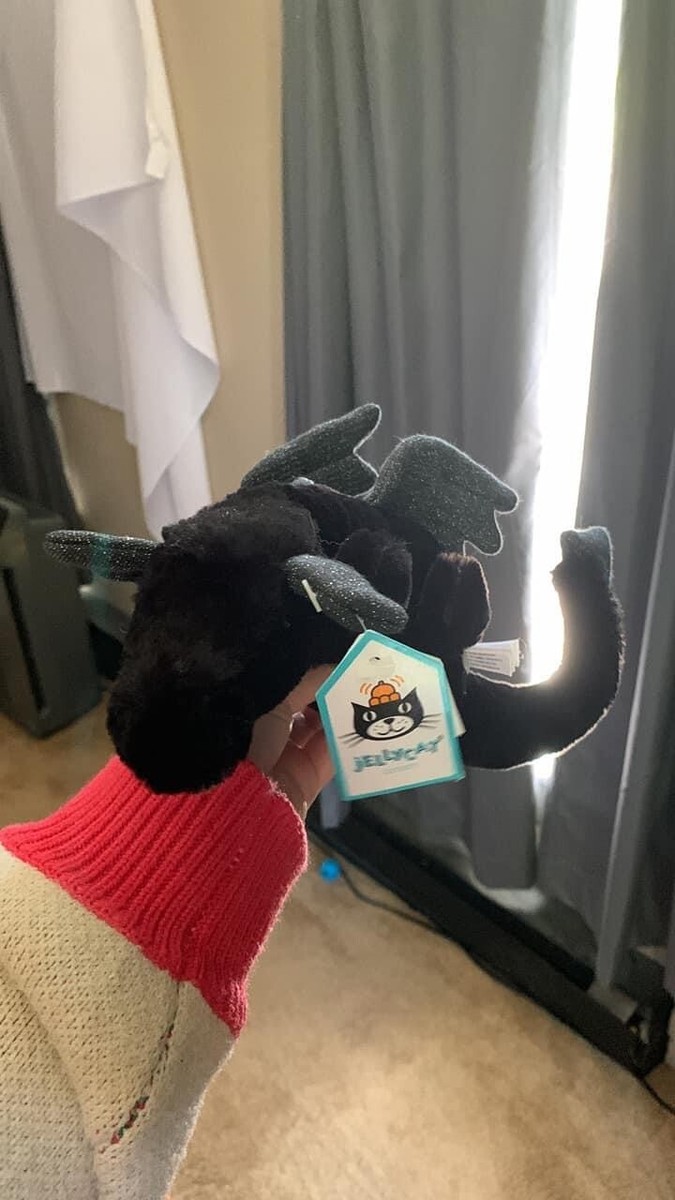 Jellycat LITTLE ONYX BLACK DRAGON Small 12