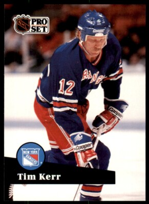 1991-92 Pro Set French Tim Kerr New York Rangers #446 | eBay