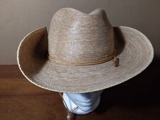 Sahuayo Hat Size 7 Mexican Cowboy Western Fedora Sombrero Straw Chinstrap
