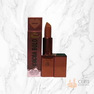 #ad Too Faced Cocoa Bold Cream Lipstick Ganache 0.11 oz 3.3 g New $14.99