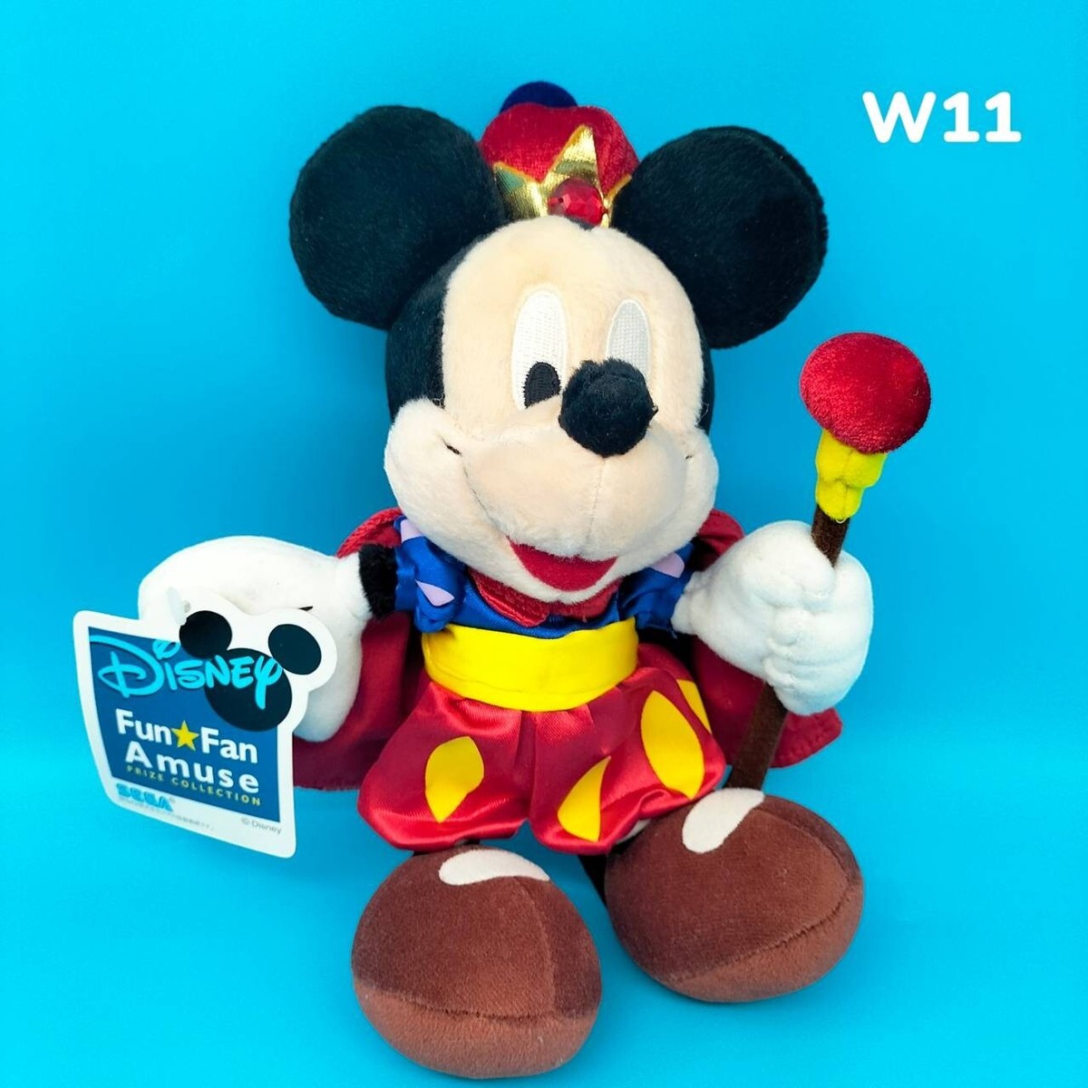 Original Disney Fun Fan Amuse Mickey Mouse Magician KING Plush