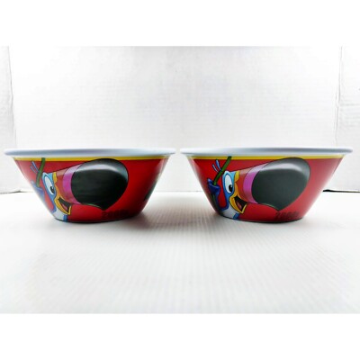 Kellogg's 2006 TOUCAN SAM Cereal Bowls 6.75  Set of 2