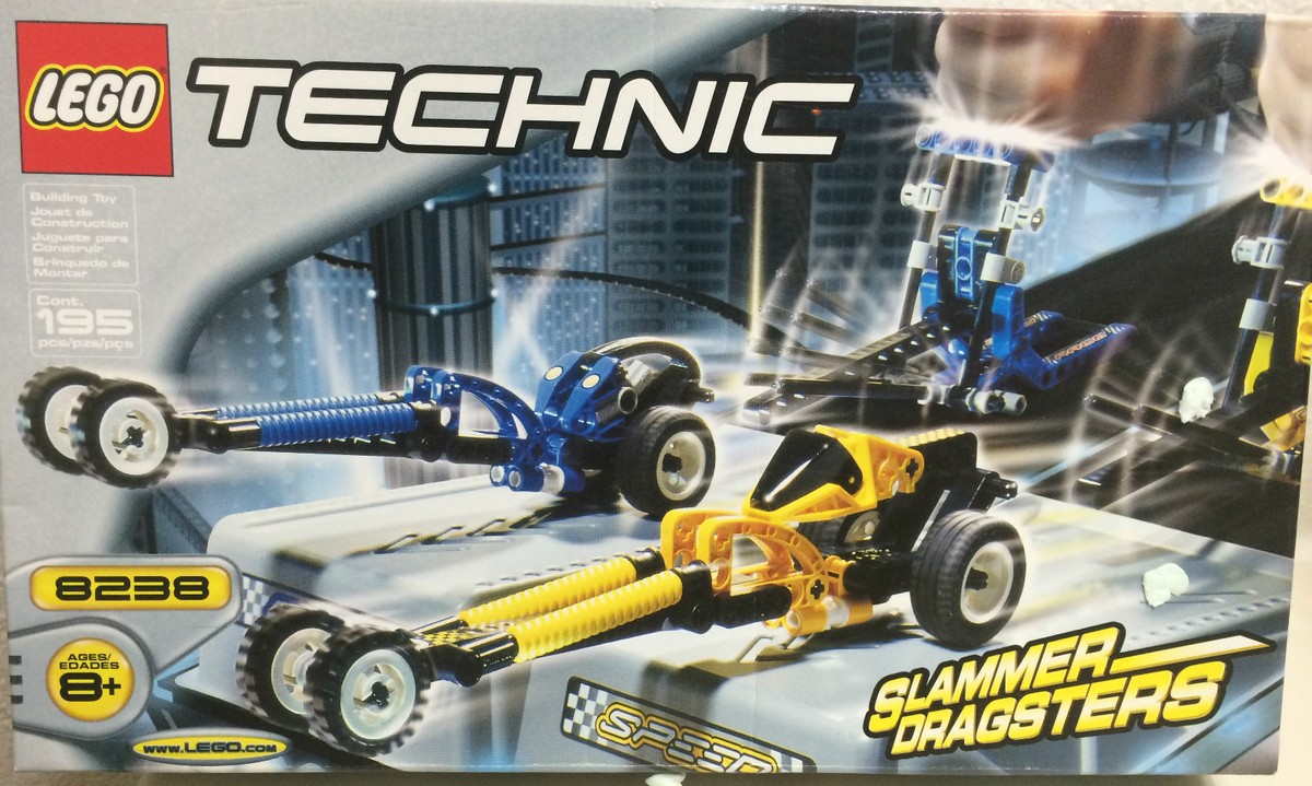 LEGO 8238 TECHNIC SLAMMER DRAGSTERS - NEW FACTORY SEALED-FREE