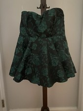 Windsor New Strapless Dress Shortall Women’s Size Large Green And black NEW