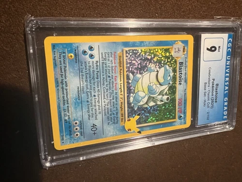 CGC 9 Mint Pokémon TCG Blastoise Celebrations: Classic Collection 2/102 holoRare
