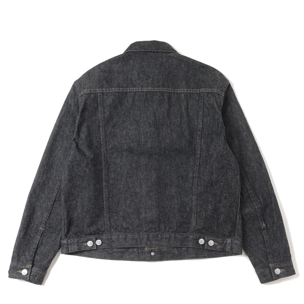 ジャケット・アウター A.PRESSE Black Denim Trucker Jacket A.PRESSE 
