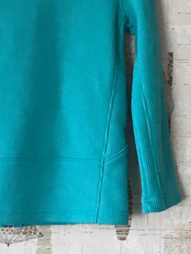 Spyder Teal Cable Core Sweater Knit Fleece Full Zip Jacket Girls M(10/12) - Picture 8 of 12