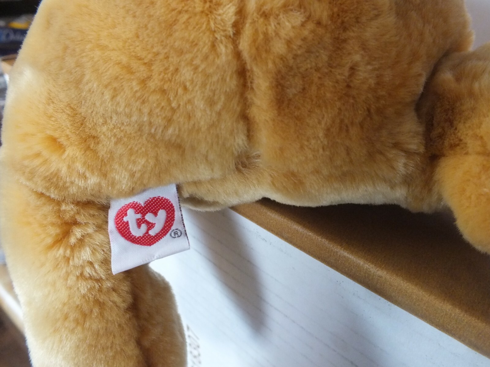 Ty puppy dog tan with brown spots hound dog plush stuffed toy 19