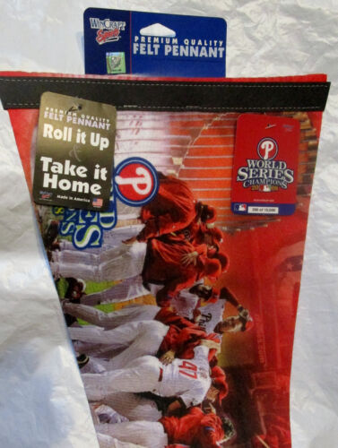 NWT Philadelphia Phillies World Series Champions 2008 Pennant Wincraft Numbered - Picture 2 of 10