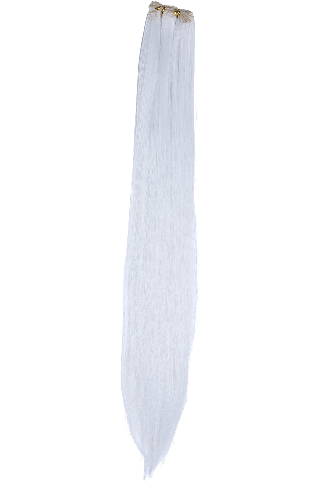 Weiß Cosplay Heat Resistant Synthetic Hair Weft 75 cm Long 250 cm Wide
