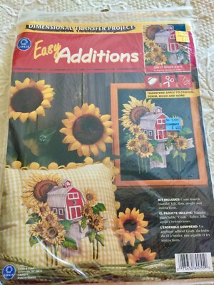 3 dimensional transfer projects kit Birdie barn Coats & Clark # 28017 sealed