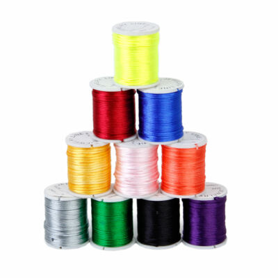 10 Farben Nylon Kordel Zum Selbermachen Kumihimo Schnur Auffädeln Schmuck Herstellung Faden