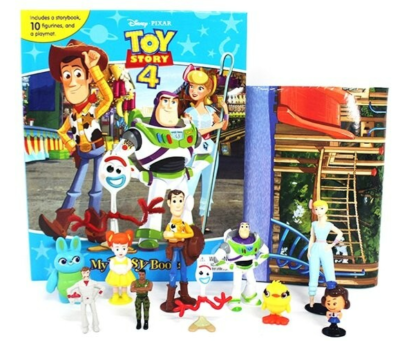 Disney Pixar Toy Story 4 10 Figures and playmat with My Busy Books