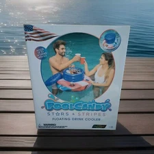 PoolCandy Stars & Stripes Inflatable Floating Drink Cooler