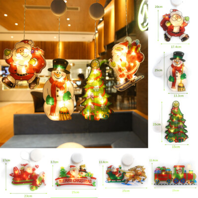 Led Fenster Beleuchtung Silhouette Figur Weihnachtsdeko 10led Leuchtbild Licht Ebay