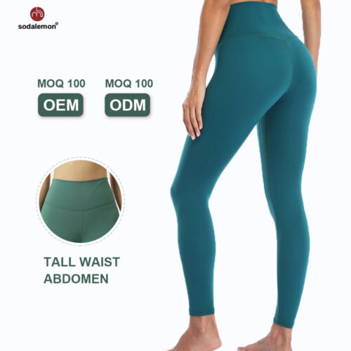 Women's Soft High Waisted Leggings Tummy Control Yoga Pants - Afbeelding 1 van 6