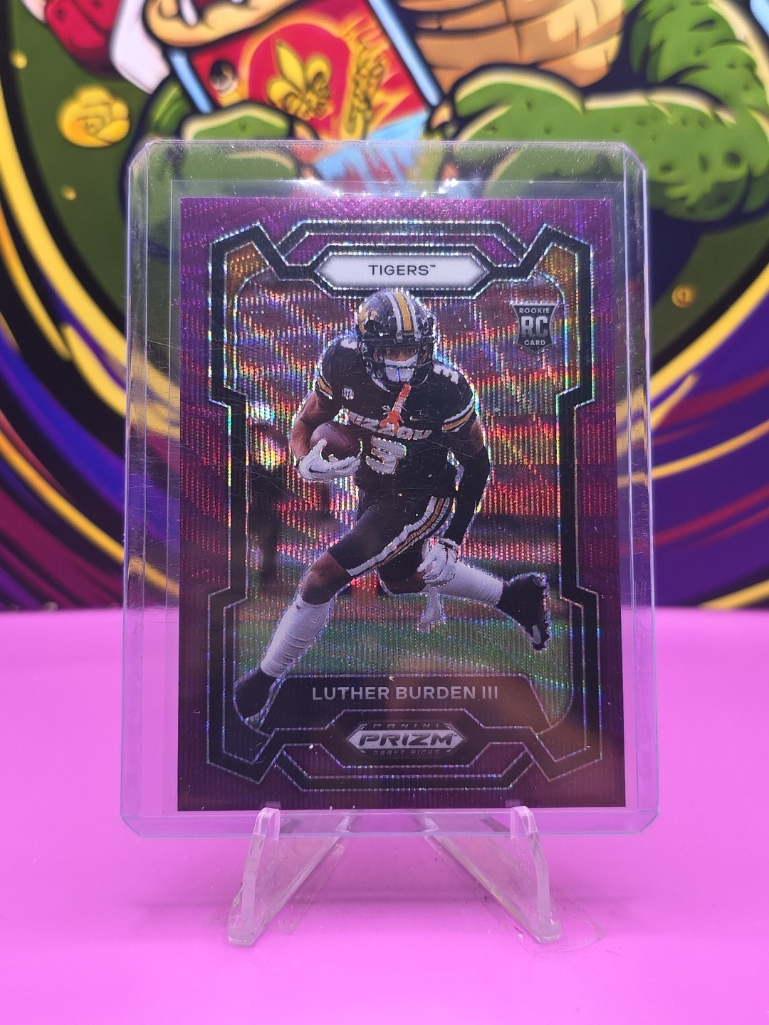 2024 Panini Prizm Draft Picks - Luther Burden #198 Purple Wave Prizm (RC)