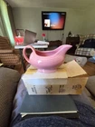 Fiestaware Open Sauce/ Gravy Boat ROSE Retired Color Fiesta In Box
