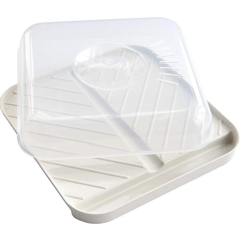 Nordic Ware Microwave Bacon Crispy Cooker Tray with Cover Slanted Bacon Meattray