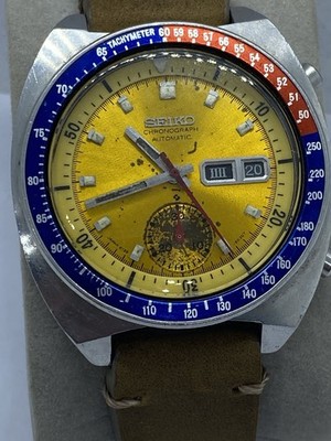 Genuine Vintage Seiko Pogue 6139 6002 Chronograph Automatic Cal