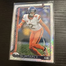 Topps 2025 Chrome Football Pat Surtain II Denver Broncos #93 Topps foil 