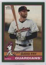2025 Topps Heritage High Number SP Dark Green Border David Fry #408 2k3