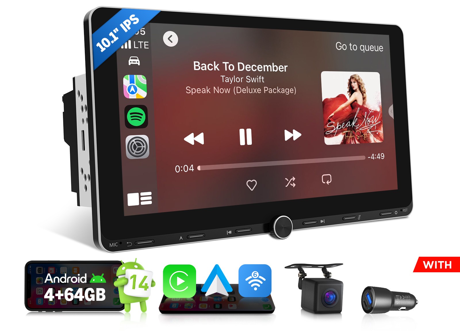 Android 14 Wifi 6 Bluetooth Rds Radio