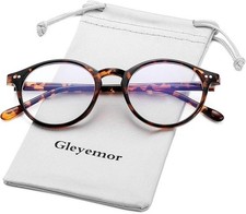 Blue Light Glasses for Men Women, Vintage Round Bluelight Blocking C  