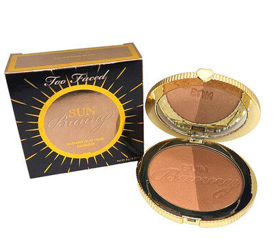 Too Faced SUN BUNNY Radiant Duo Tone BRONZER - California Glow - 0.28oz/8g - NEW