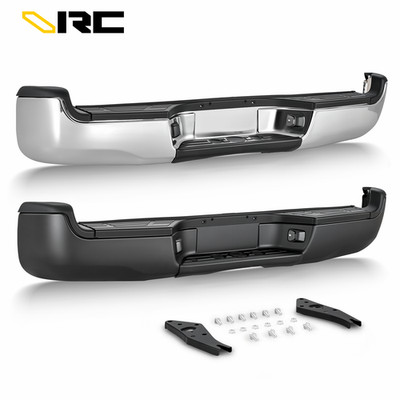 VRC Black Chrome Steel Rear Bumper Assembly For 2005-2015 Toyota Tacoma Pickup