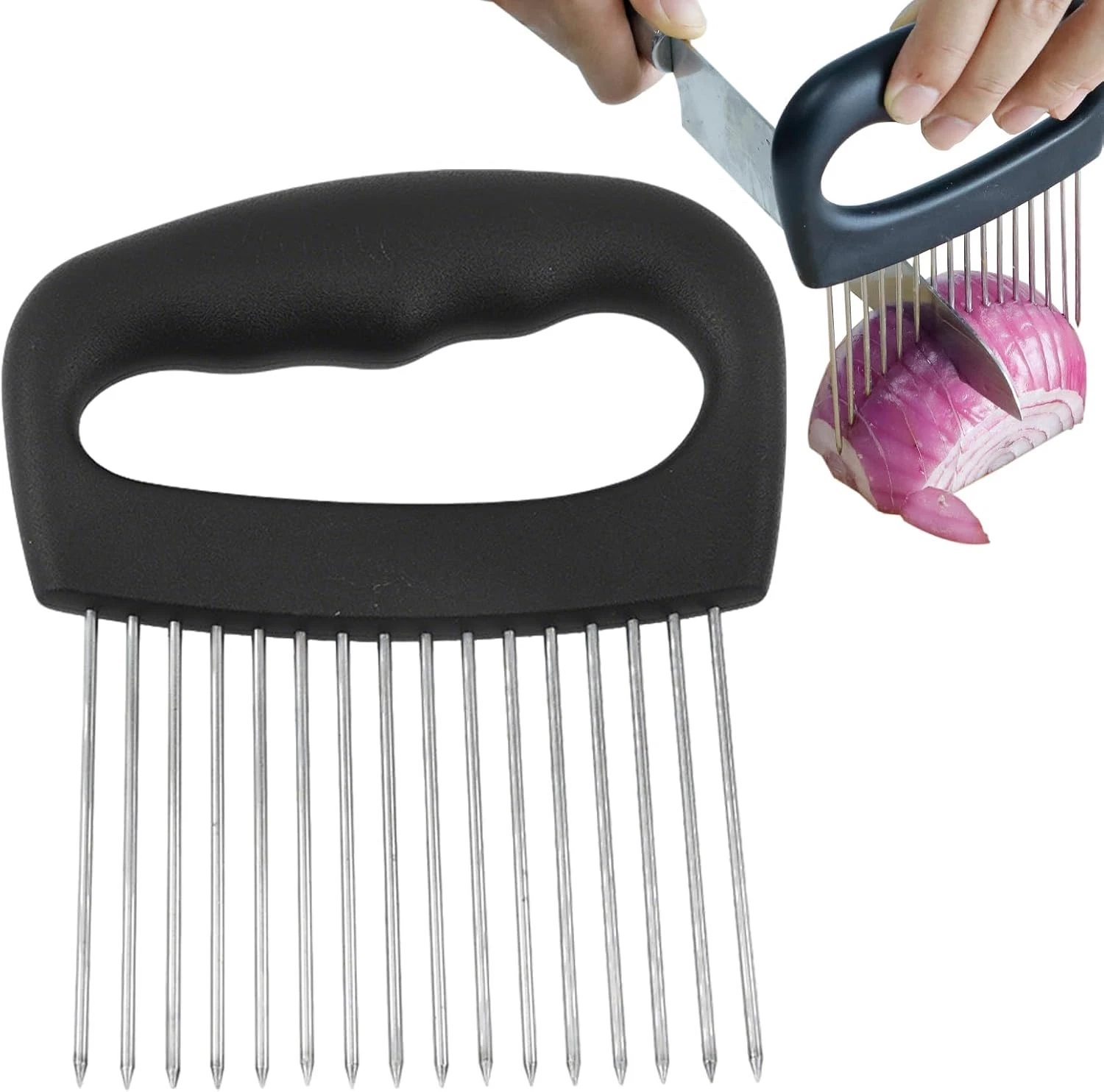 NOVANO Large Onion Slicer & Meat Tenderizer, Kitchen Cooking Tool for Tenderizin