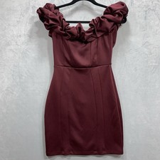 Windsor Ruffle Top Off The Shoulder Form Fitting Mini Dress Size Small