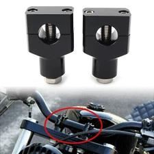 For Harley Fatboy 1" Motorcycle Handlebar Handle Bar Adapter Risers Clamp Mounts