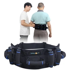 Gait Belts Transfer Belt for Seniors with 7 Handles, Gate Belts Medical for E...
