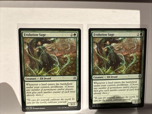 Evolution Sage (x2) War of the Spark Regular Mtg - Picture 1 of 2