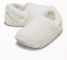 Crocs Fuzzy Classic Cozzzy Luxe Slippers 211826-0WV Multiple Sizes Available
