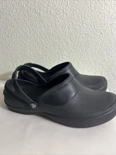 Crocs Mercy Women's Work Clogs Size 10 Black Slip On Non Slip Non Marking