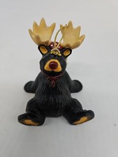 Big Sky Carvers BEARFOOTS Rudy Reindeer Bear Ornament 2"