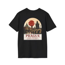 Prague Czech Republic Coordinates T-Shirt | T...