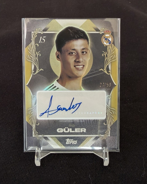 Topps Real Madrid Los Blancos Arda Güler 2025-26 Portrait Posers 27/50