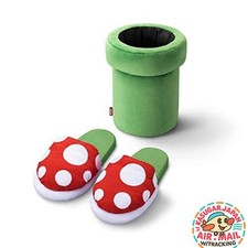 Super Mario Home  Party Room Slippers Piranha Plant Pipe Size 23  26cm fm Japan