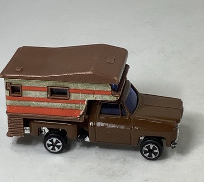 Vintage 1970s Kidco Tough Wheels Pick Up Truck Camper Hong Kong Brown