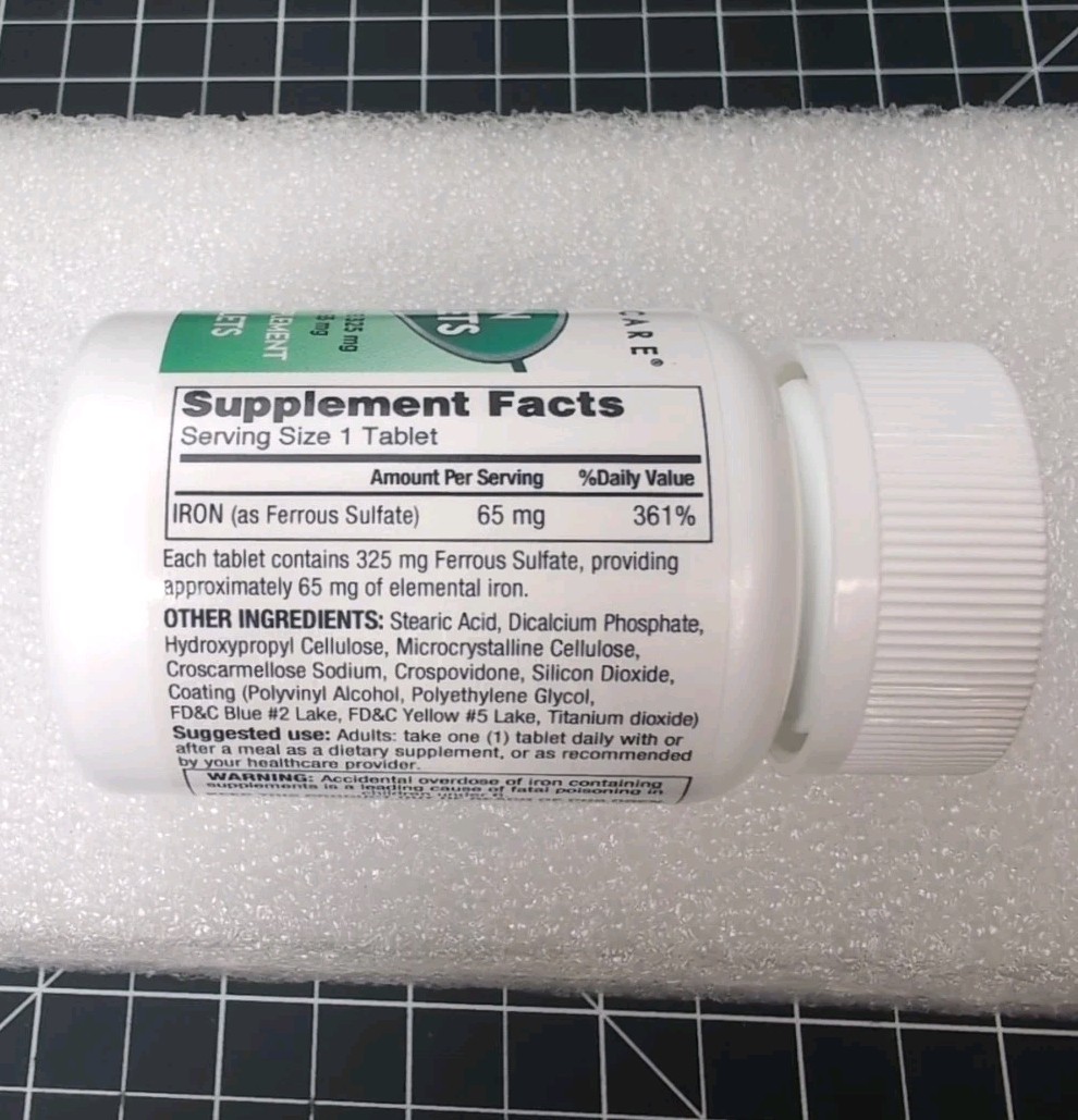 New - Sealed GeriCare Ferrous Sulfate 325MG 100CT